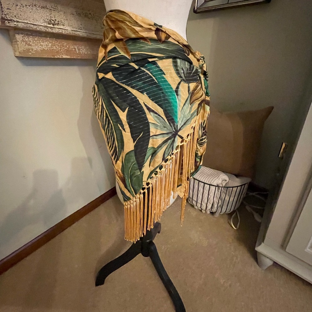 Farm Rio Tropical Fringe Sarong Wrap - Picture 2 of 5